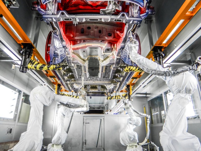 智能环保的先进涂装车间