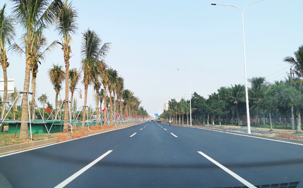 中建市政海口市椰海大道(丘海—龙昆段)改造工程项目于国庆节前顺利