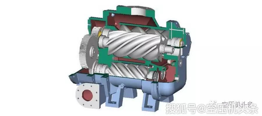 空壓機100課之010:容積式-雙螺桿壓縮機概述(一)_轉子