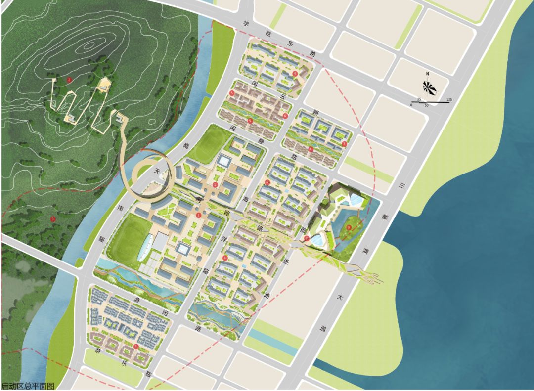 k22地块位于三都澳片区,西依三角顶山(规划三角顶公园),东瞰三沙湾