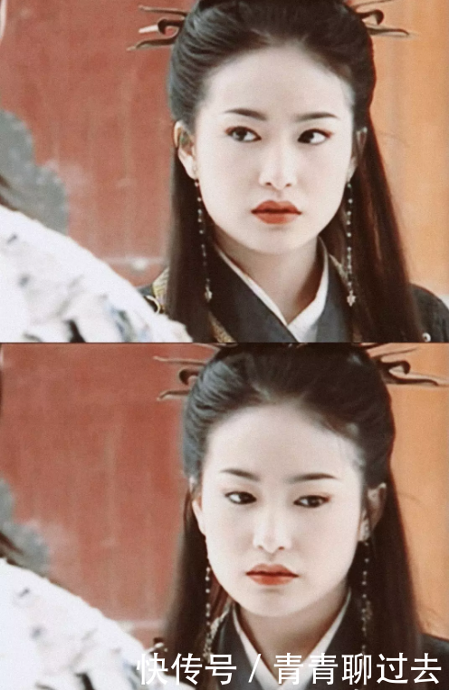 第二位:戴娇倩 穿上红衣的她非常的经验,不需要画着大浓妆,就已经很有