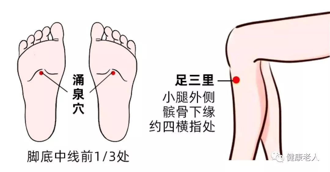 涌泉足三里太冲位置图图片