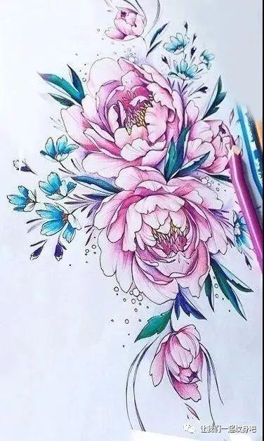 素花纹身手稿_合作