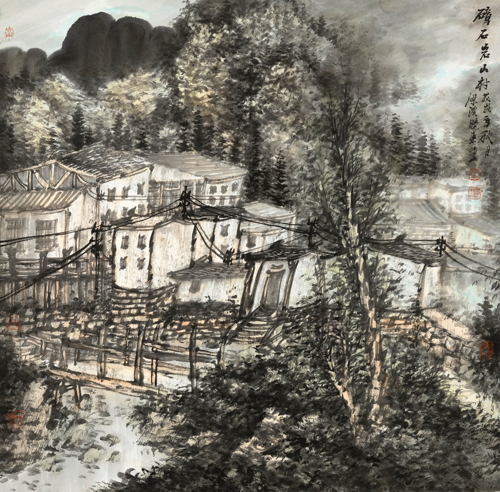 名家品评画家顾晓东的山水艺术