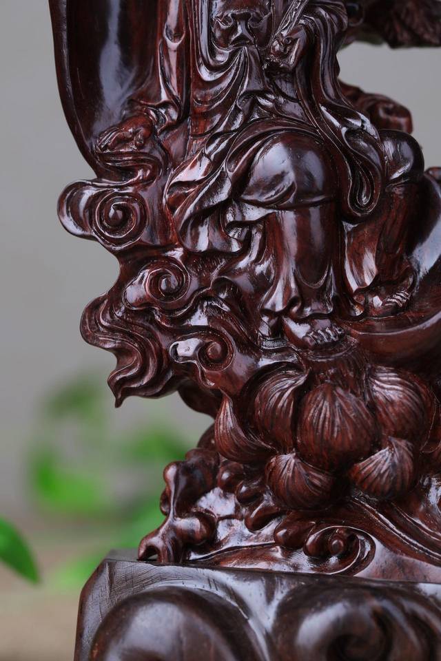 匠艺海南黄花梨宗教之缘,心中有"观音",有求必有回音