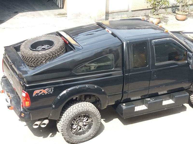 福特f350后盖改装案例定制后箱盖霸气无比