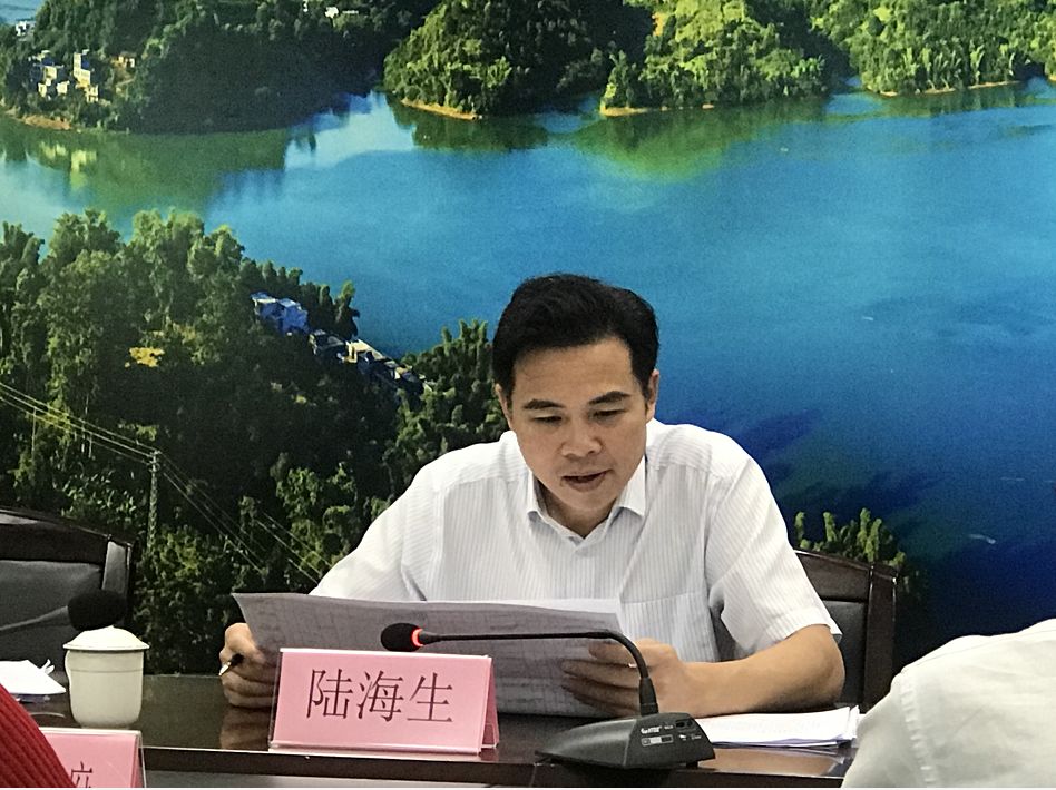 陆海生到巴马瑶族自治县对巴马国旅区三年行动计划项目进行调研