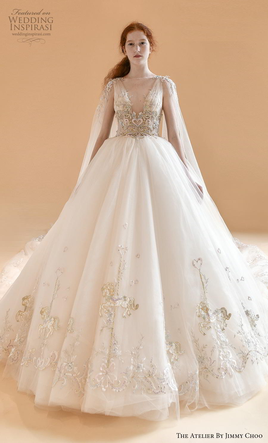 theatelierbyjimmychoo2020秋冬婚纱系列灵感来自皇家幻想