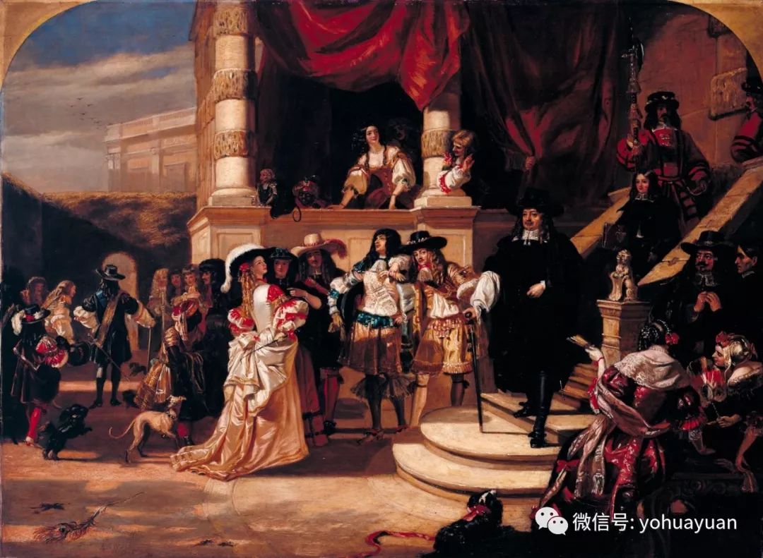 壁画描绘从英国内战到光荣革命的英国历史