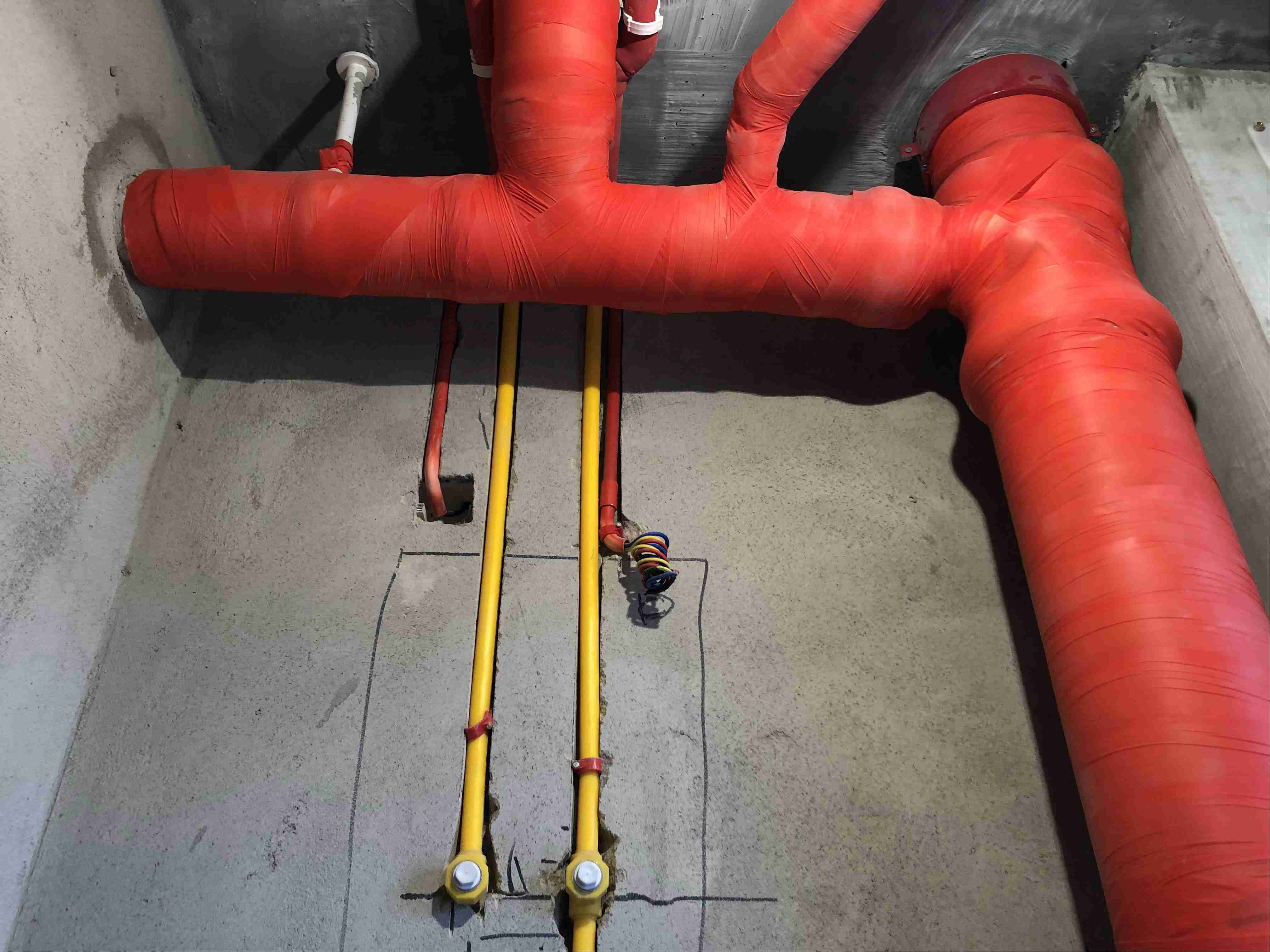 大连大华锦绣小区竣工啦,现场的水电施工真的很不错