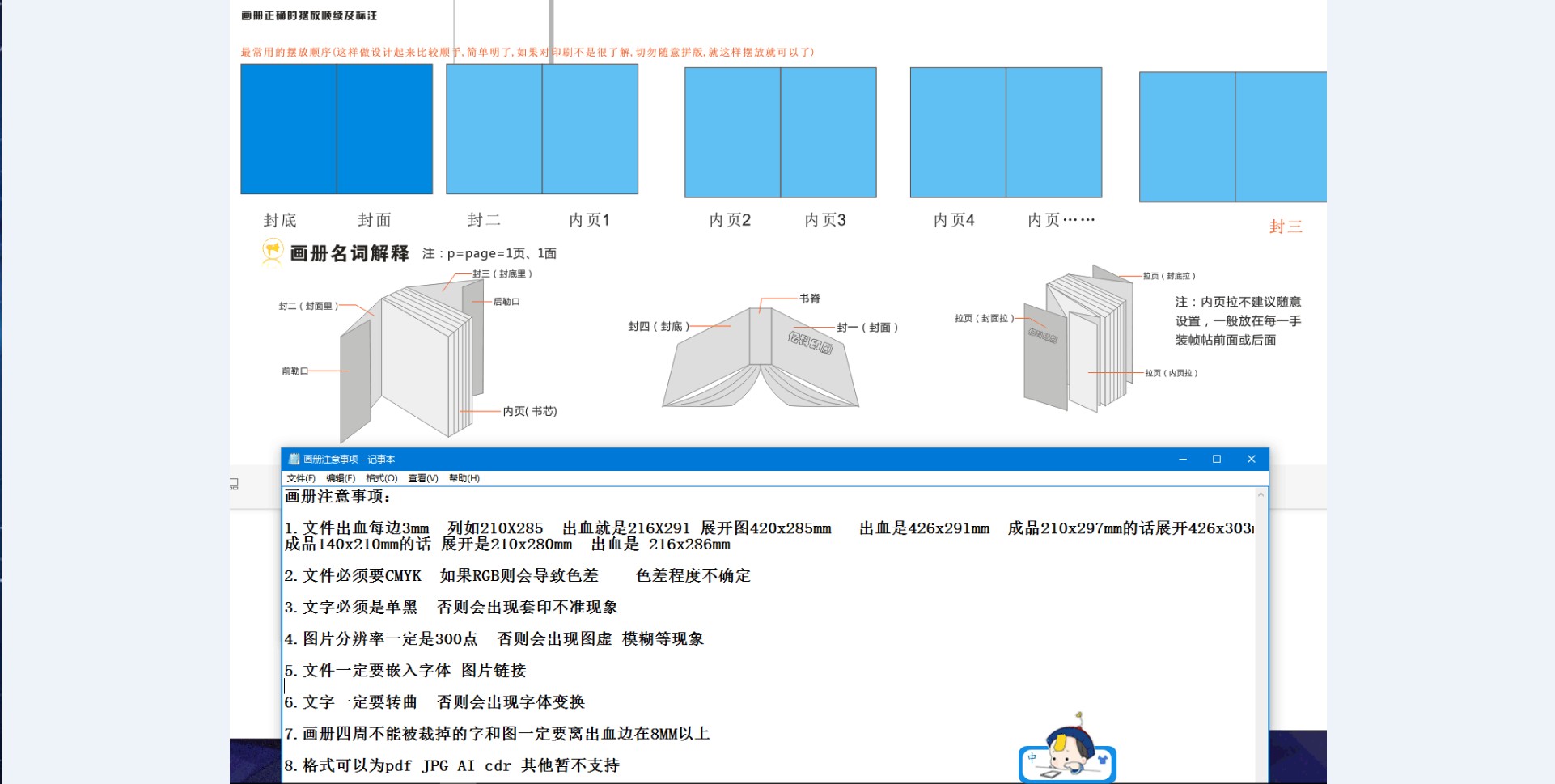 ai画册尺寸图片