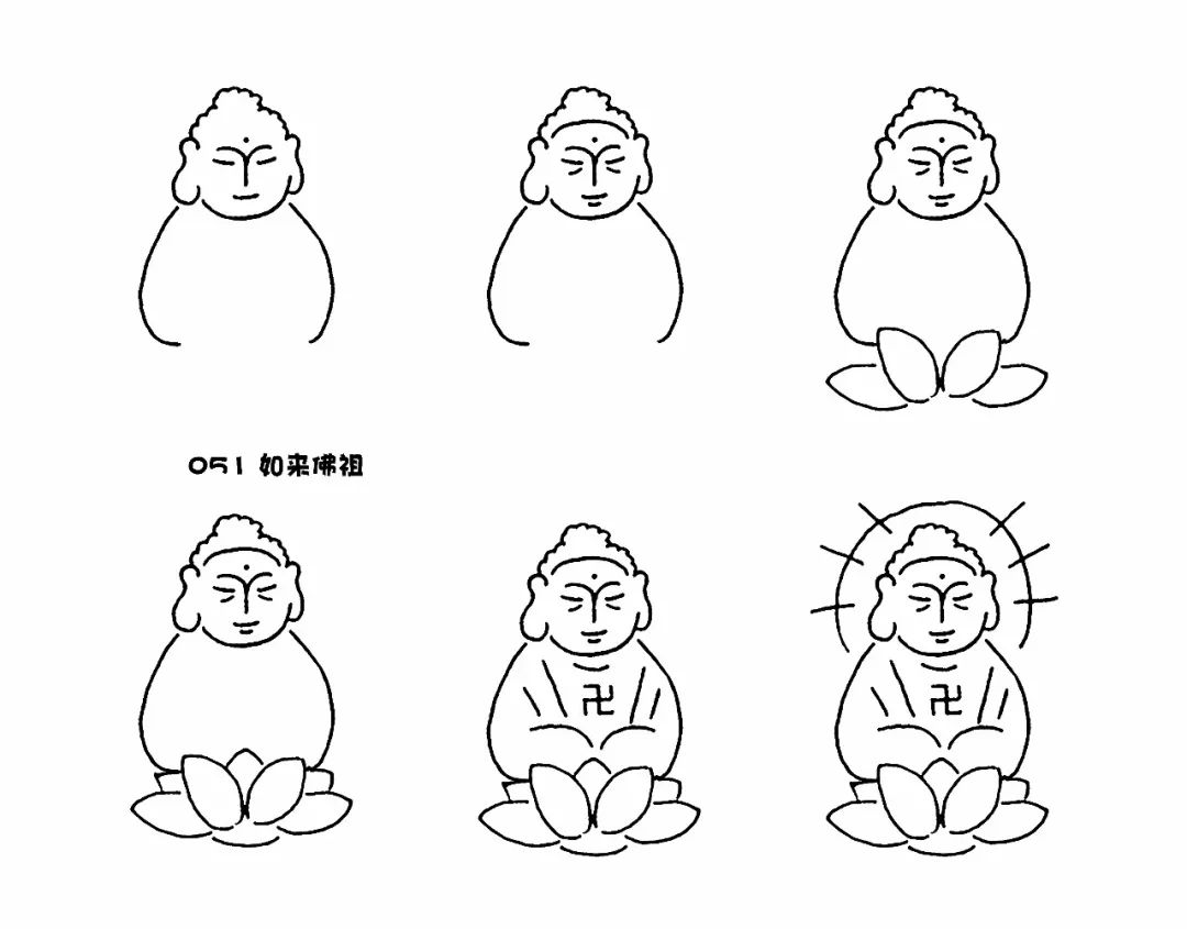 如来佛祖怎么画表情包图片