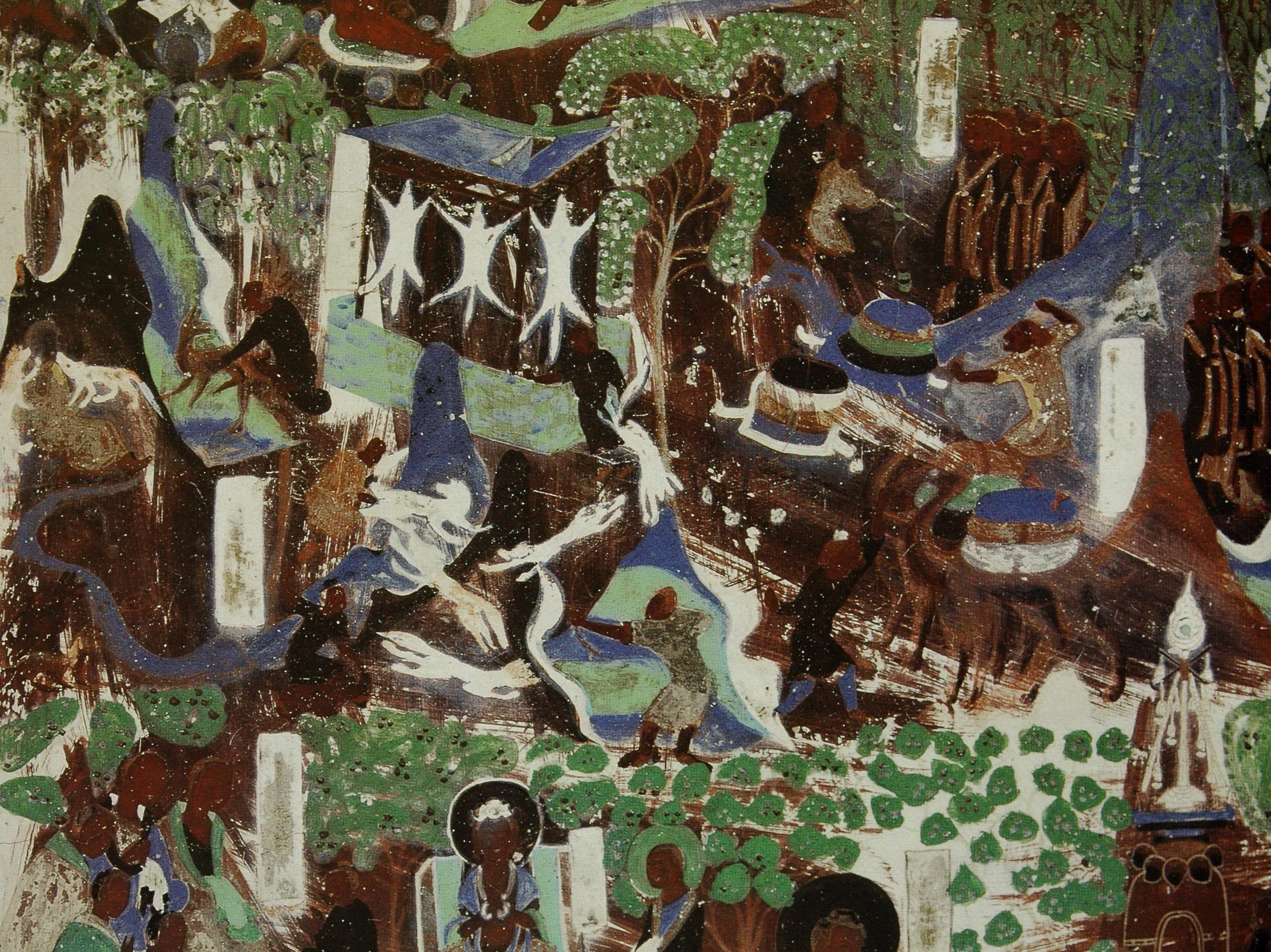 【敦煌石窟】隋-419窟【2】窟顶长幅画:须达孥太子本生,法华经【高清