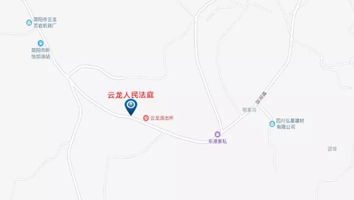 通告簡陽市人民法院關於雲龍鎮金新市石橋四個人民法庭搬遷的通告