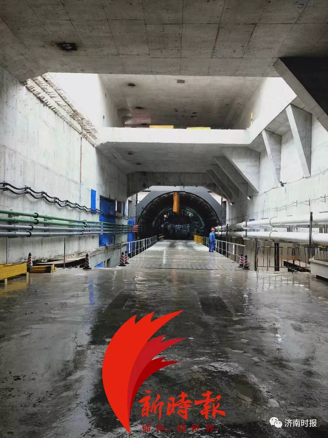 济南黄河隧道双层结构曝光上跑汽车下跑地铁