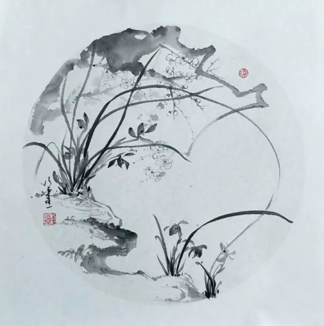 shine绘画课堂中国水墨画兰零基础学员招募中