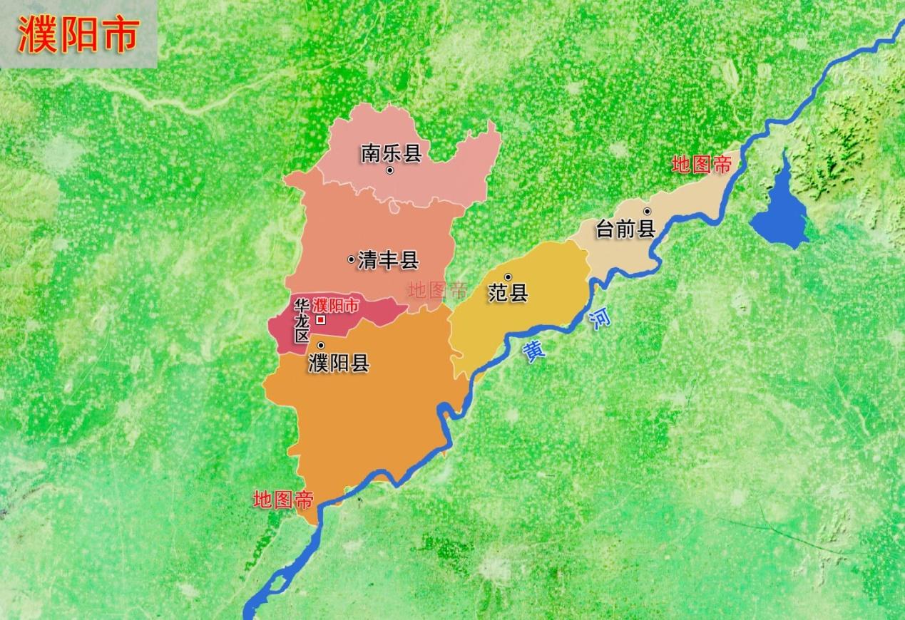19张地形图,快速了解河南省各地级市