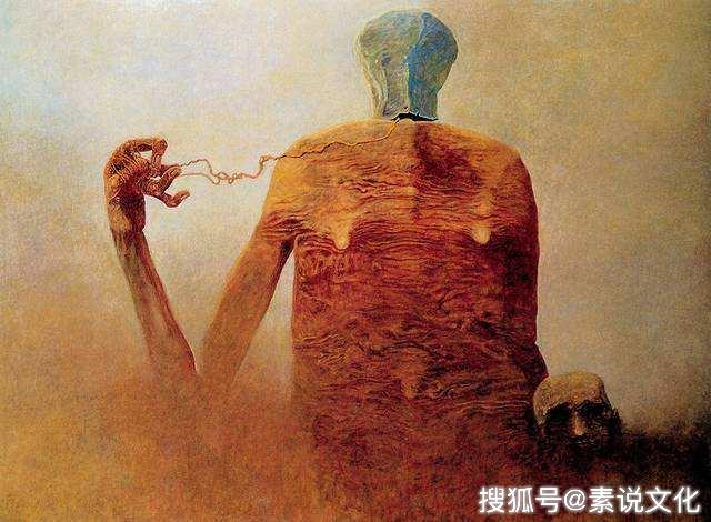 原创这一组绘画是关于生与死亡的看懂的人少能理解的人不多