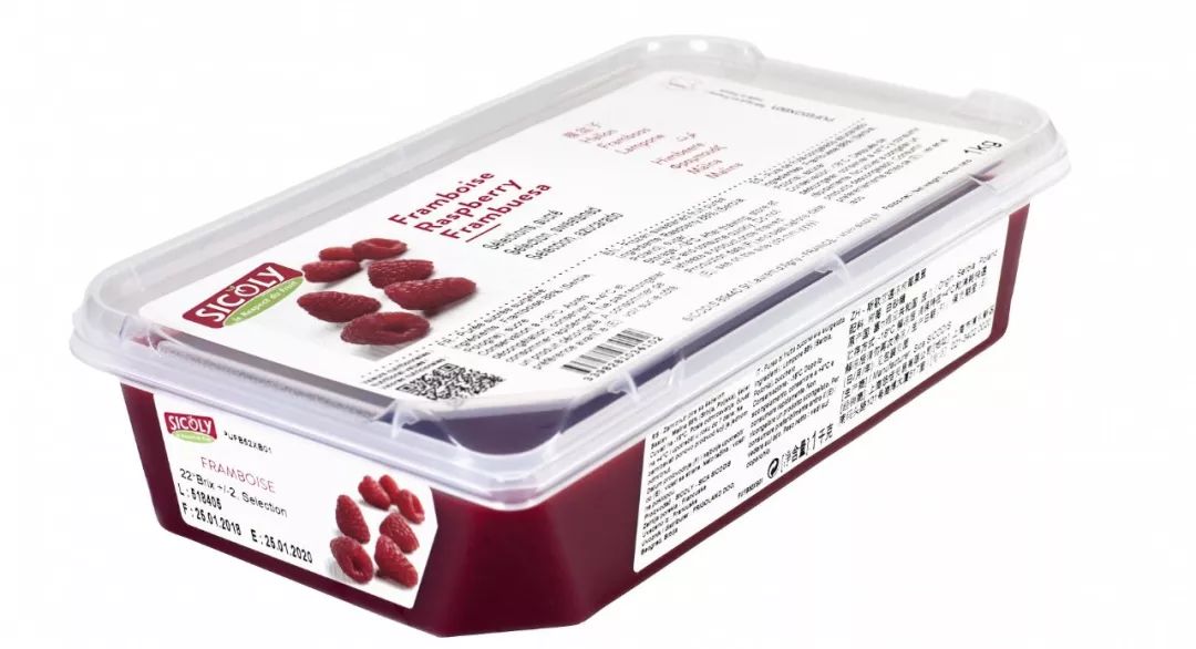 材料说明:覆盆子果茸(sicoly raspberry puree)↓,也可更换为草蓰果