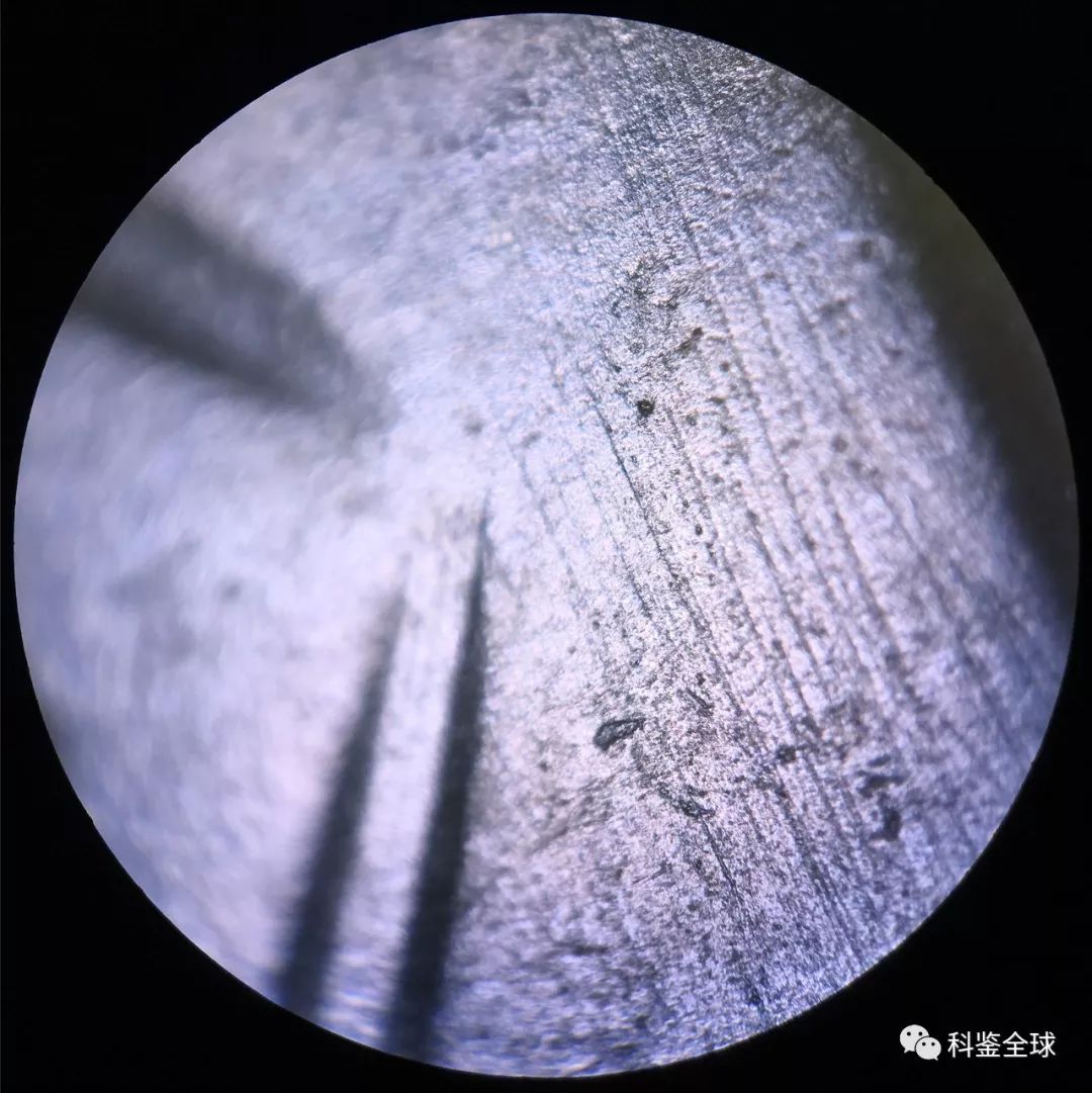 古玉器《痕迹鉴定学》之玉婵工痕微观痕迹赏析_解玉砂