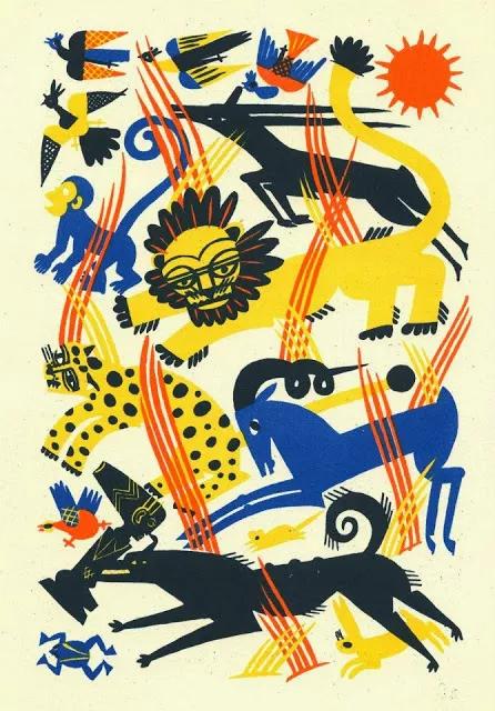 注目于伊万诺夫斯基这些精致如装饰画的绘本作品,可以听见一种静静