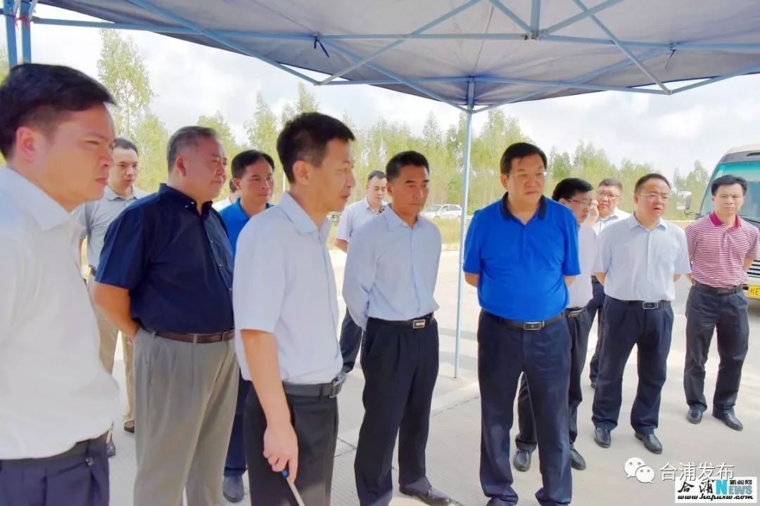 北海市委书记,市人大常委会主任王乃学,市长蔡锦军等领导到合浦县