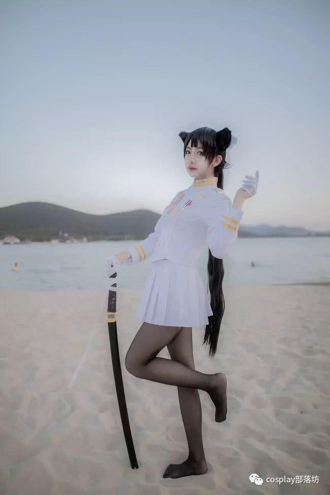 cos:碧蓝航线,沙滩,大海还有爱宕和高雄