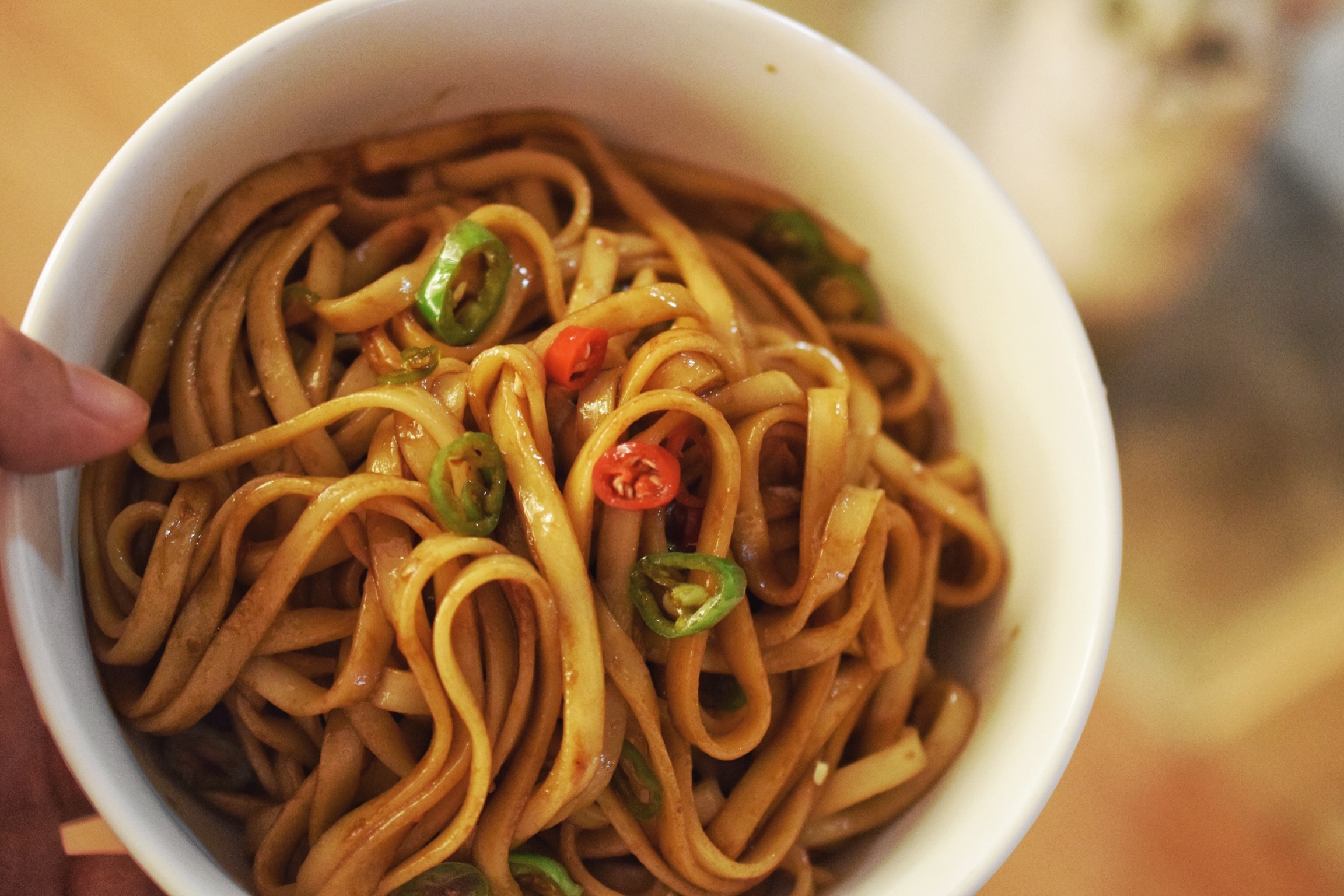 加强版杭州葱油拌面三餐都可以吃快手美味我家一周吃五次