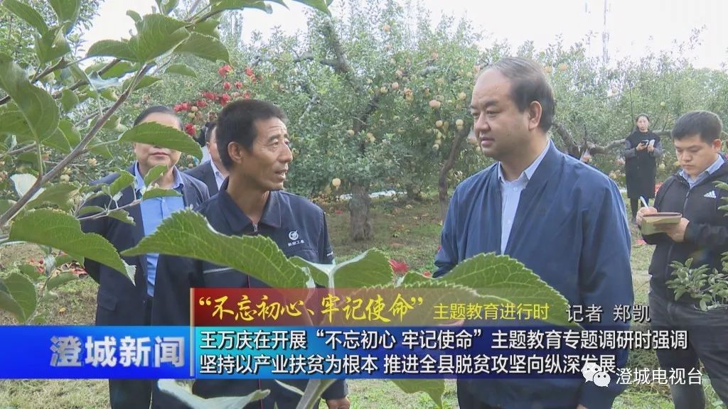 澄城新闻 | 王万庆在开展"不忘初心 牢记使命"主题教育专题调研时强调