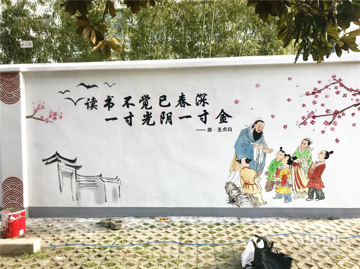 学校类文化墙手绘项目分享