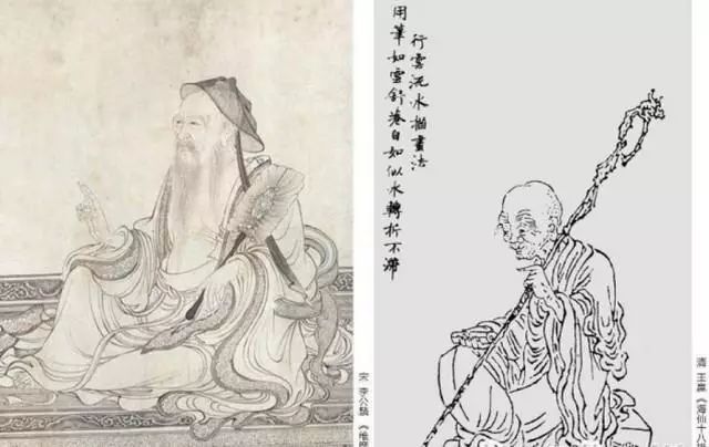 元代汤垕《画鉴》中说(李伯时)惟临摹古画用绢素著色,笔法如行云