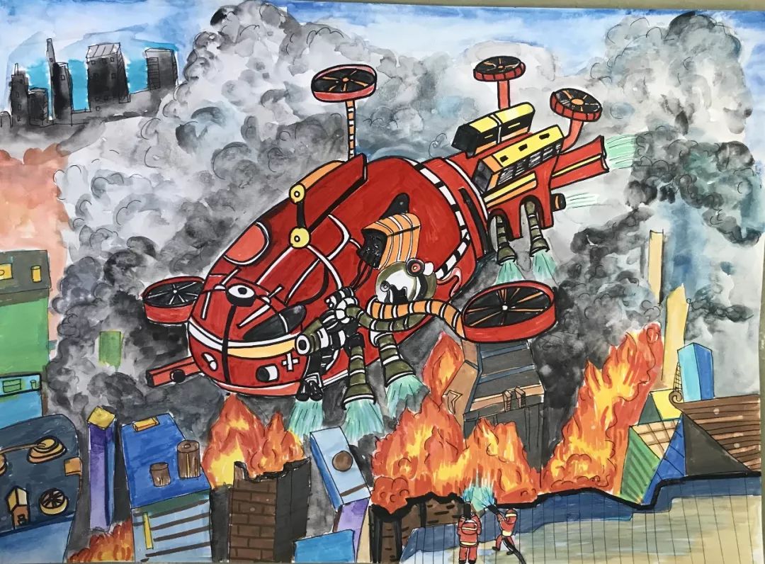 科幻引领未来艺术点亮童年西安经开第一学校西安经发学校儿童科学幻想