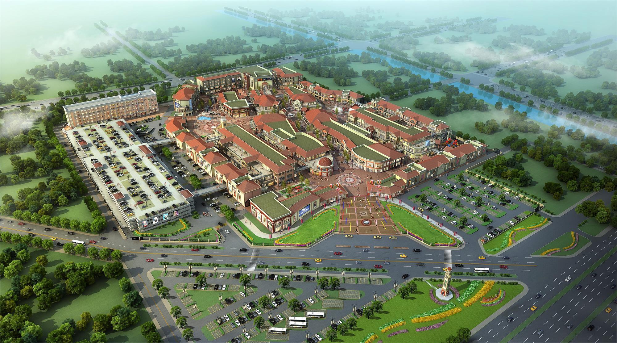 京城网红集中打卡地花乡奥莱村