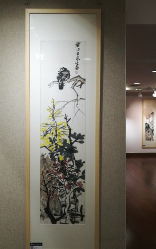 何家安花鸟画展在京举办_山水
