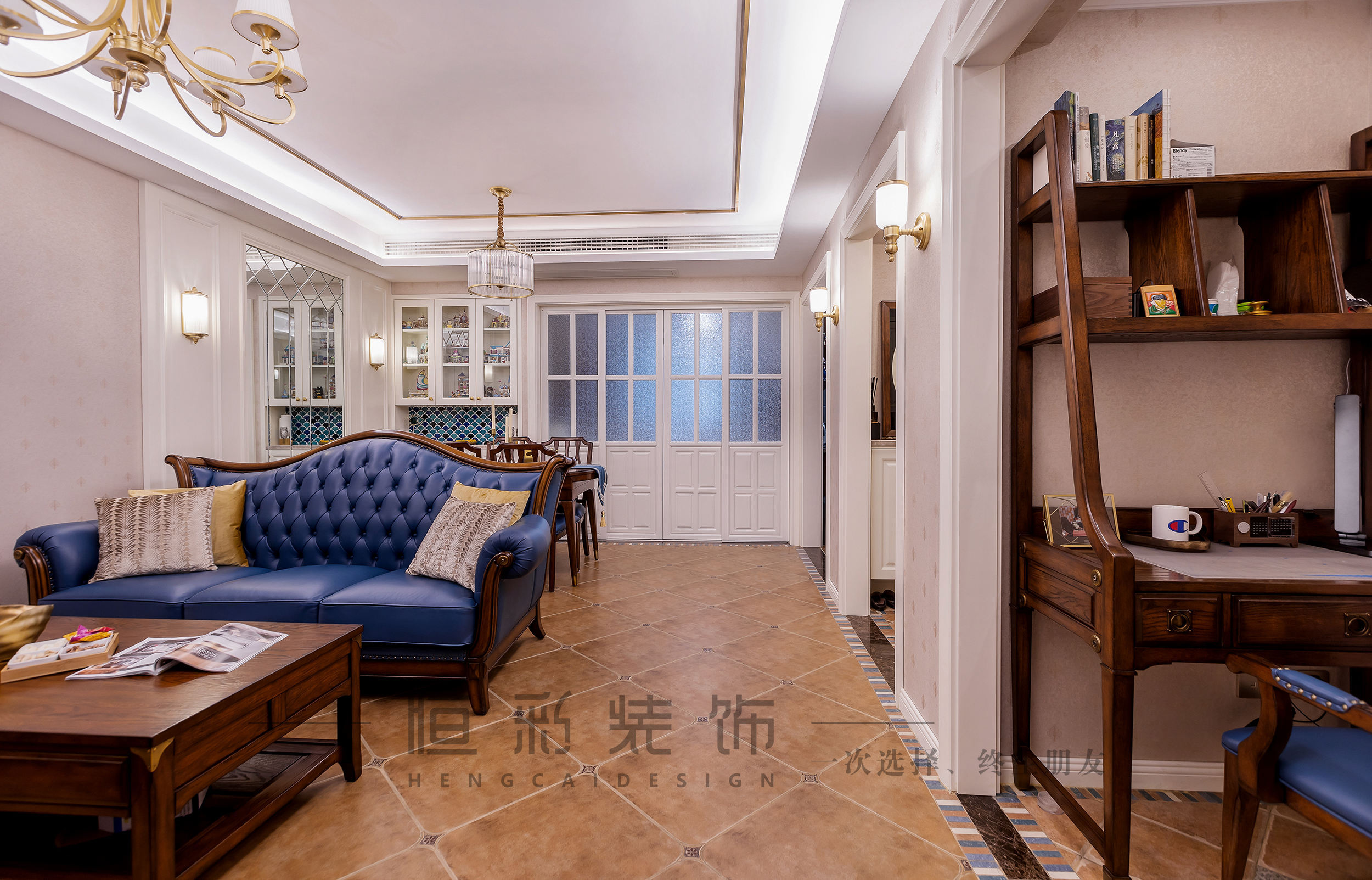 蓝色霞湾98㎡美式老房翻新记光阴的宅变