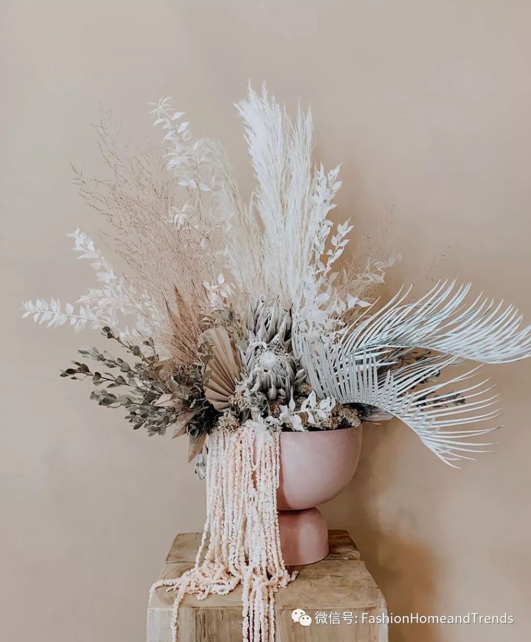 风干的艺术,有灵魂的干花花艺灵感#fashion艺术