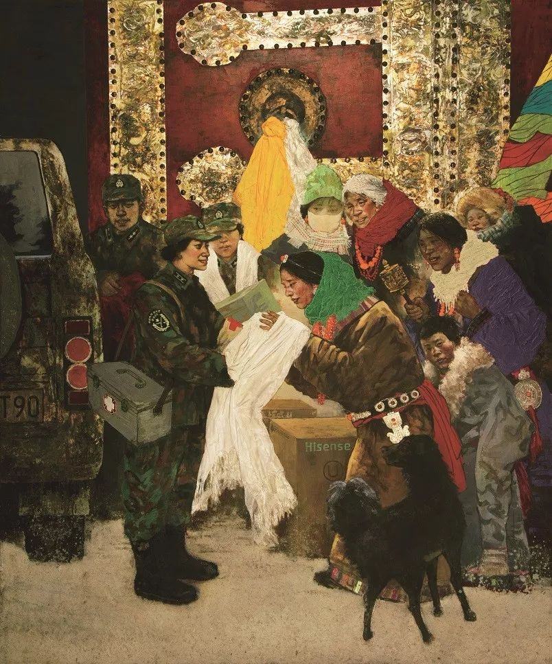 洁白的哈达献给您 190cmx220cm许宏宇江苏省徐州人,自幼受家庭影响