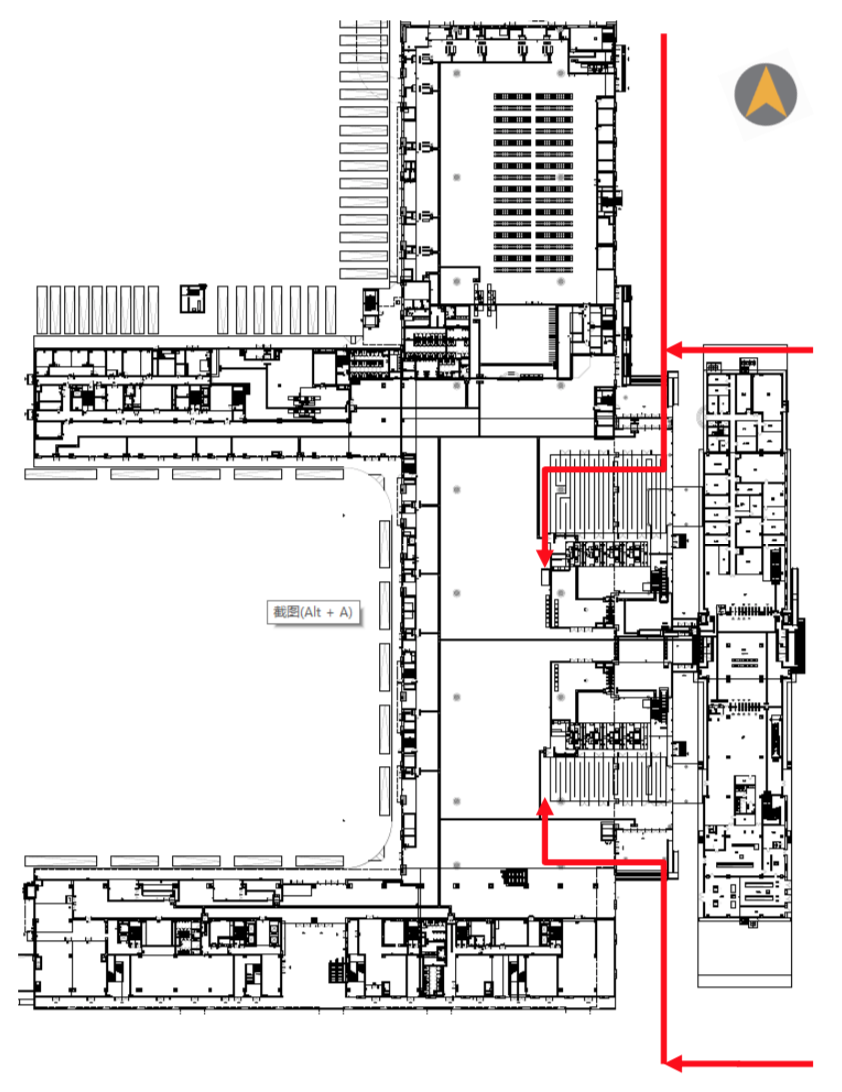 步行客流换乘地铁流线示意图(央广网发 北京市交通委供图) 返回搜