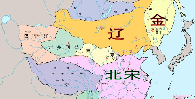 辽宋金时期地图图片