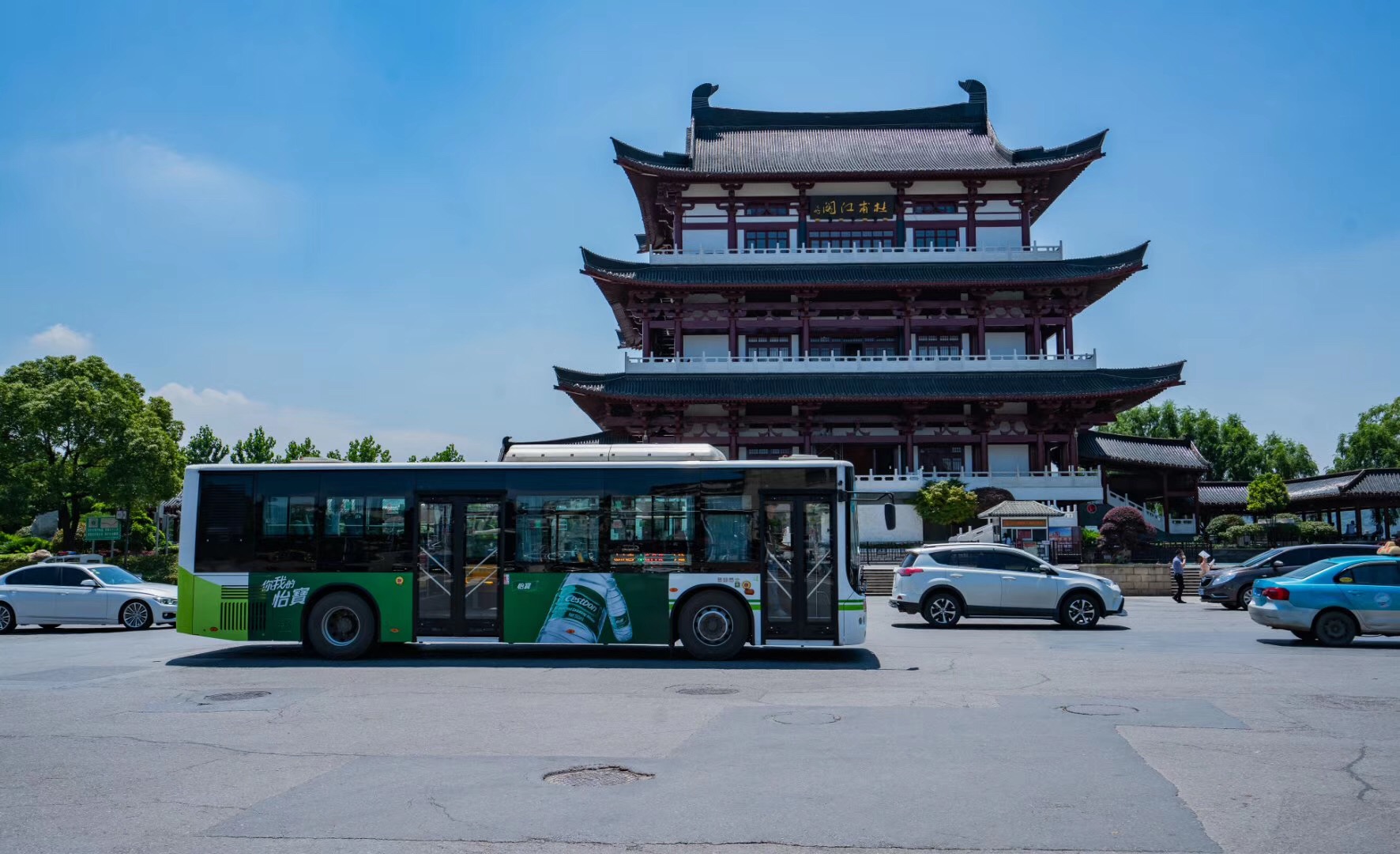 华润怡宝湖南省内公交车广告集锦