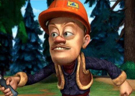 普通款式,这个款式就是正常的光头强,带着安全帽,冬天穿着棉袄加背心