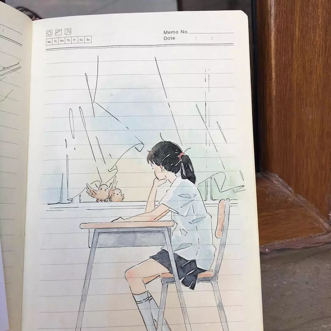 永远是可爱清新的少年少女ikedda作品的主题一笔笔勾勒出梦想的场景你