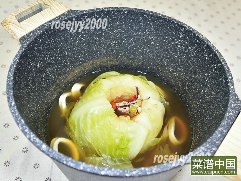 椰菜海鲜汤的做法步骤
