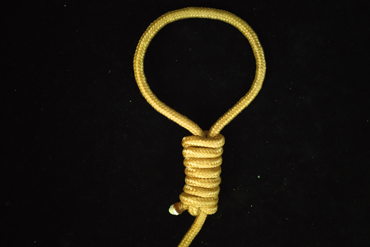 绳结达人给大家分享一种汉格曼绳套的打法