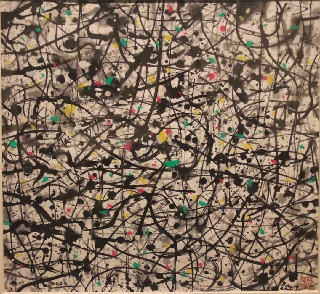 点,线,面搭配固定色彩的抽象意境组合方式构成了"吴冠中风格"的图形