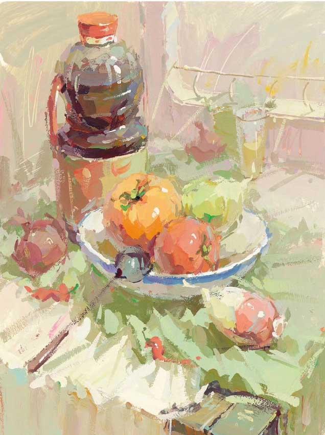 北京荷马画室联考必备色彩静物构图用笔塑造时要注意什么