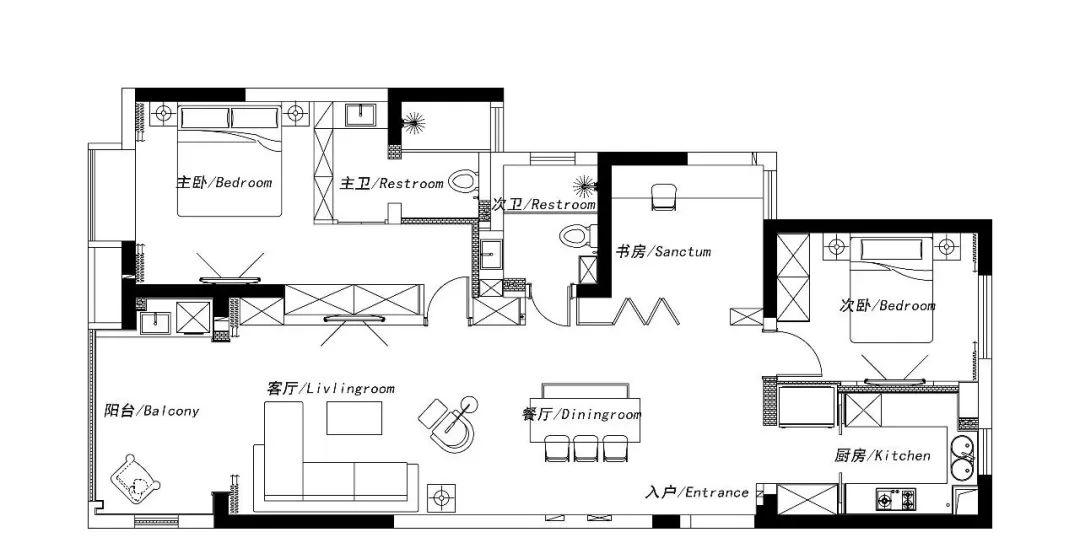 灰色系的灵动生活!工业设计师的130m净土