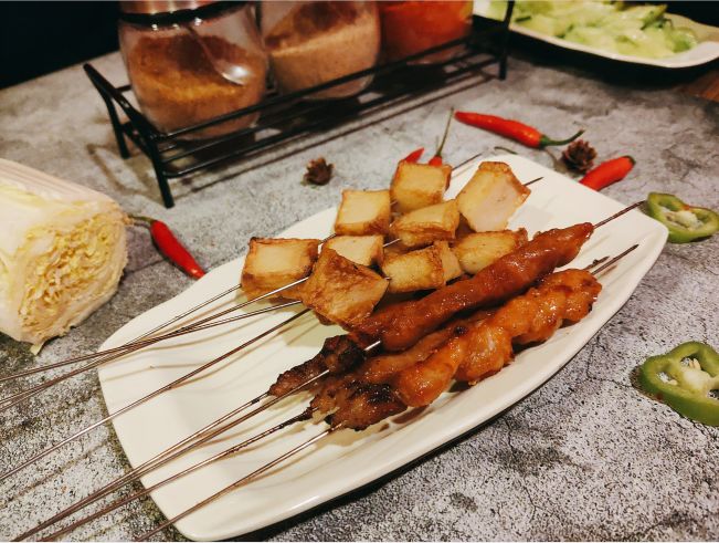 0699抢购原价308元串派34人餐火爆花蛤黑椒牛肉串