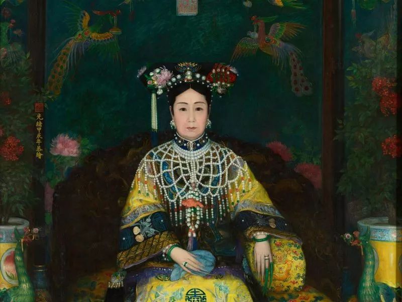 《慈禧太后》,1904年,凯瑟琳·卡尔受慈禧太后委托,为参加路易斯安那