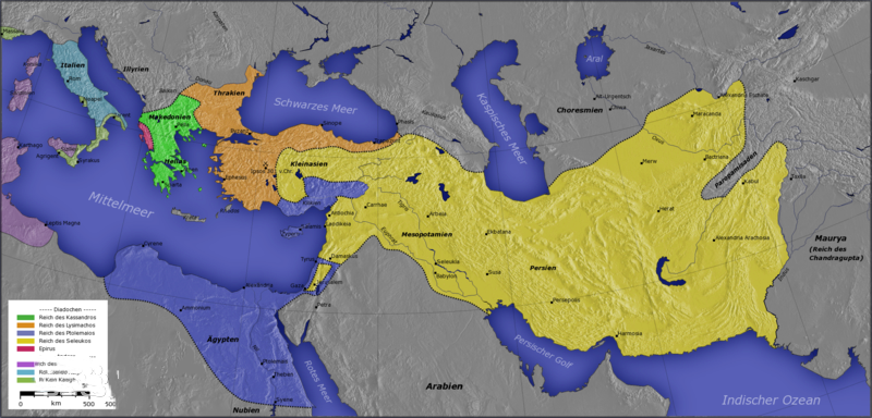 亚历山大统治地图图片